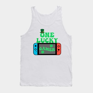 One Lucky Gamer St Patrick's Day Tank Top